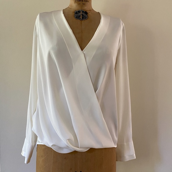 Rag & Bone Victor Draped Silk Blouse - Picture 6 of 11